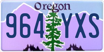 OR license plate 964YXS