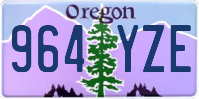 OR license plate 964YZE