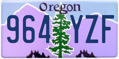 OR license plate 964YZF