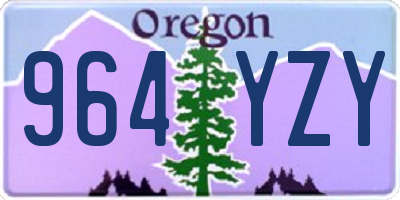 OR license plate 964YZY