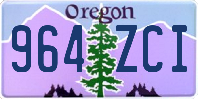 OR license plate 964ZCI
