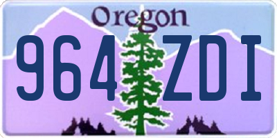 OR license plate 964ZDI