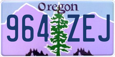 OR license plate 964ZEJ