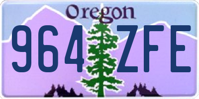 OR license plate 964ZFE