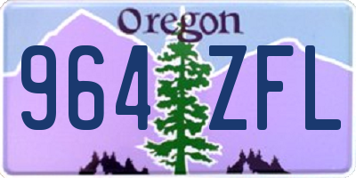 OR license plate 964ZFL