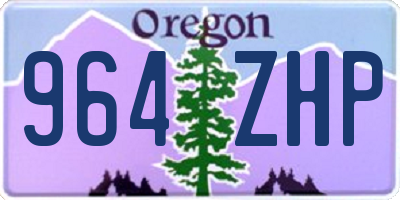 OR license plate 964ZHP