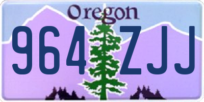 OR license plate 964ZJJ
