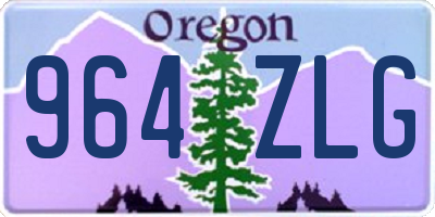OR license plate 964ZLG