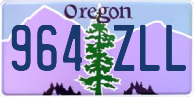OR license plate 964ZLL