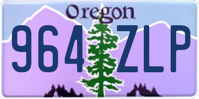 OR license plate 964ZLP
