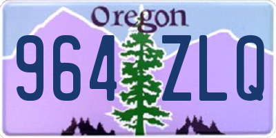 OR license plate 964ZLQ