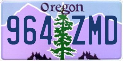 OR license plate 964ZMD