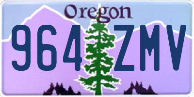 OR license plate 964ZMV