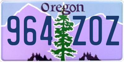 OR license plate 964ZOZ