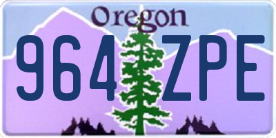 OR license plate 964ZPE