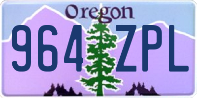 OR license plate 964ZPL