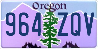OR license plate 964ZQV
