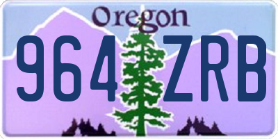 OR license plate 964ZRB