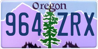 OR license plate 964ZRX
