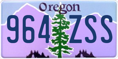 OR license plate 964ZSS