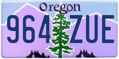 OR license plate 964ZUE