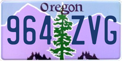 OR license plate 964ZVG