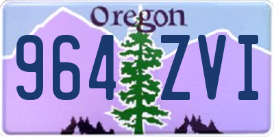 OR license plate 964ZVI