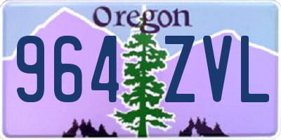 OR license plate 964ZVL