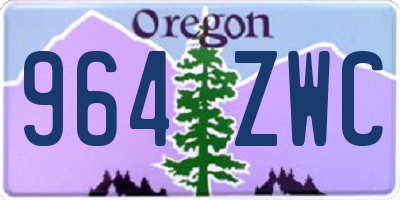 OR license plate 964ZWC