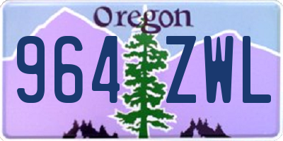 OR license plate 964ZWL