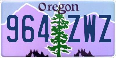 OR license plate 964ZWZ