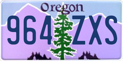 OR license plate 964ZXS