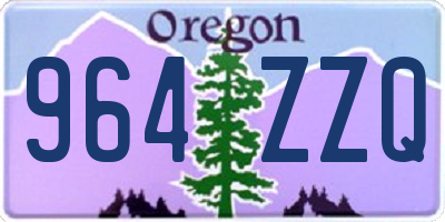 OR license plate 964ZZQ