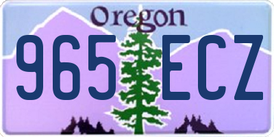 OR license plate 965ECZ