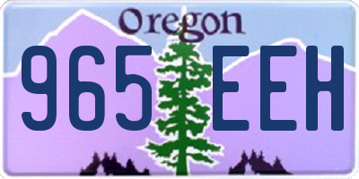 OR license plate 965EEH