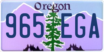 OR license plate 965EGA