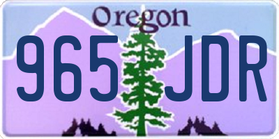 OR license plate 965JDR