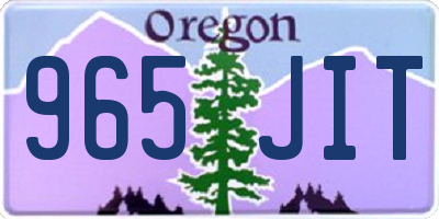 OR license plate 965JIT