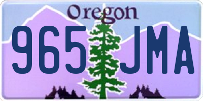 OR license plate 965JMA