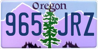 OR license plate 965JRZ