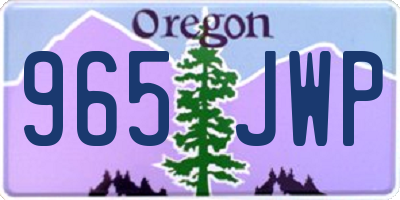 OR license plate 965JWP