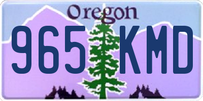 OR license plate 965KMD