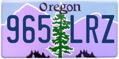 OR license plate 965LRZ