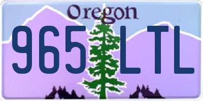 OR license plate 965LTL