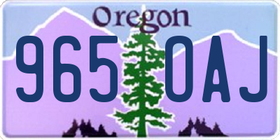 OR license plate 965OAJ