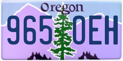 OR license plate 965OEH