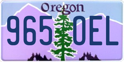 OR license plate 965OEL