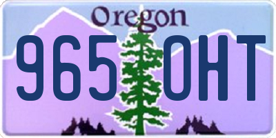 OR license plate 965OHT