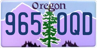 OR license plate 965OQD