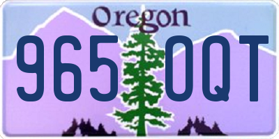 OR license plate 965OQT